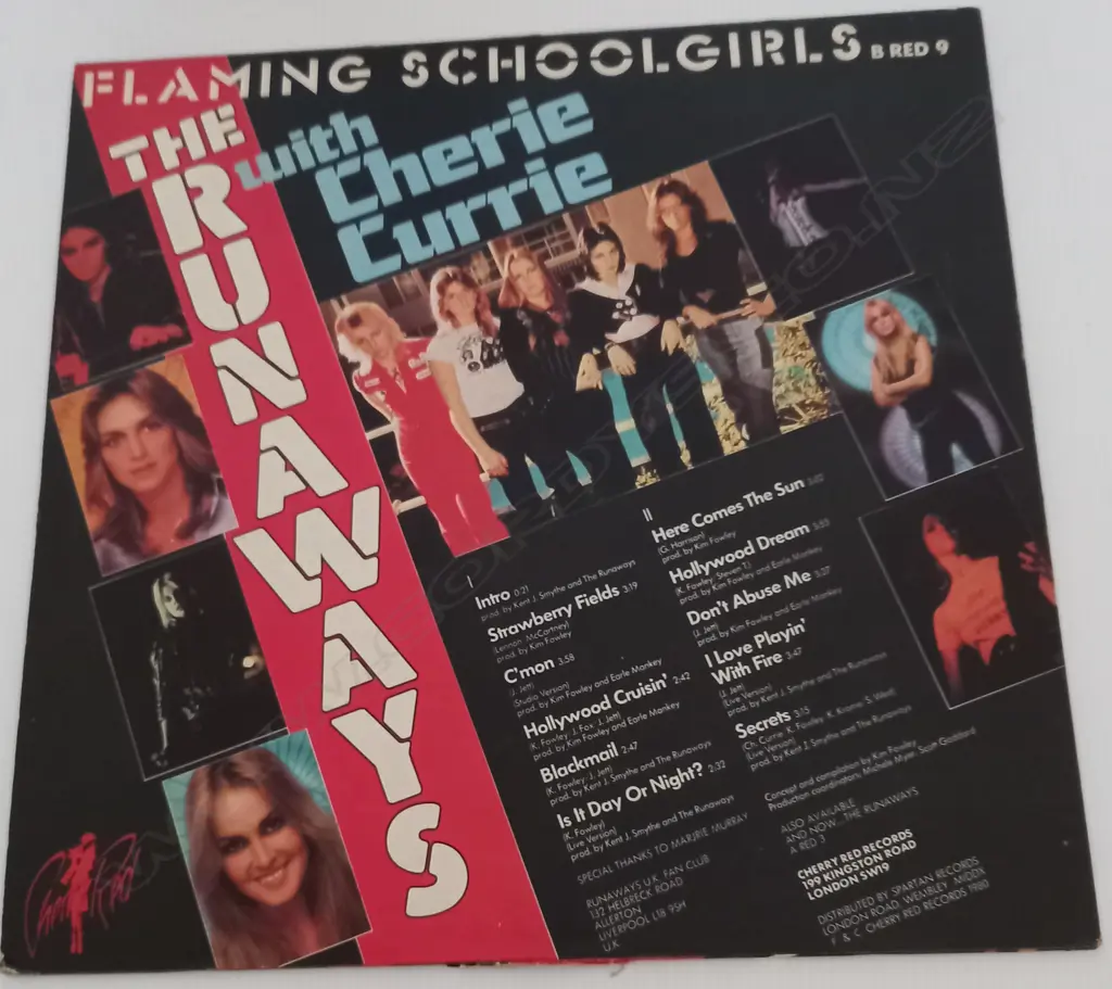 The Runaways With Cherie Currie, Flaming Schoolgirls Image 1++
